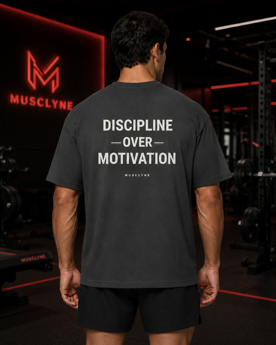 MUSCLYNE Oversized T-Shirt – Washed Look