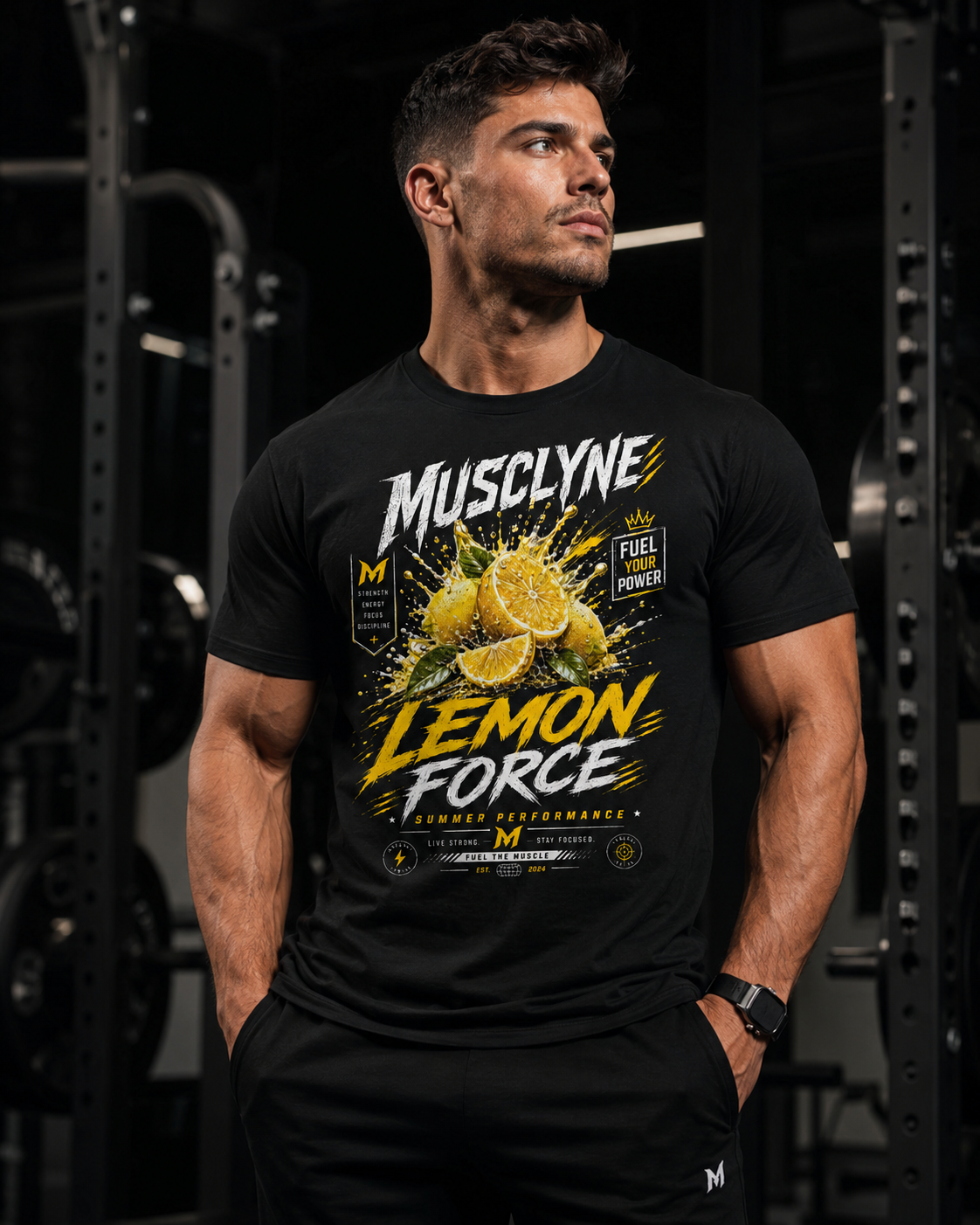 MUSCLYNE Lemon Force Bio-T-Shirt – Limitierte Sommer Auflage