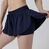 MUSCLYNE Damen 2-in-1 Performance Shorts – Schwarz