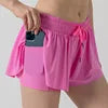 MUSCLYNE Damen 2-in-1 Performance Shorts – Schwarz