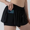 MUSCLYNE Damen 2-in-1 Performance Shorts – Schwarz