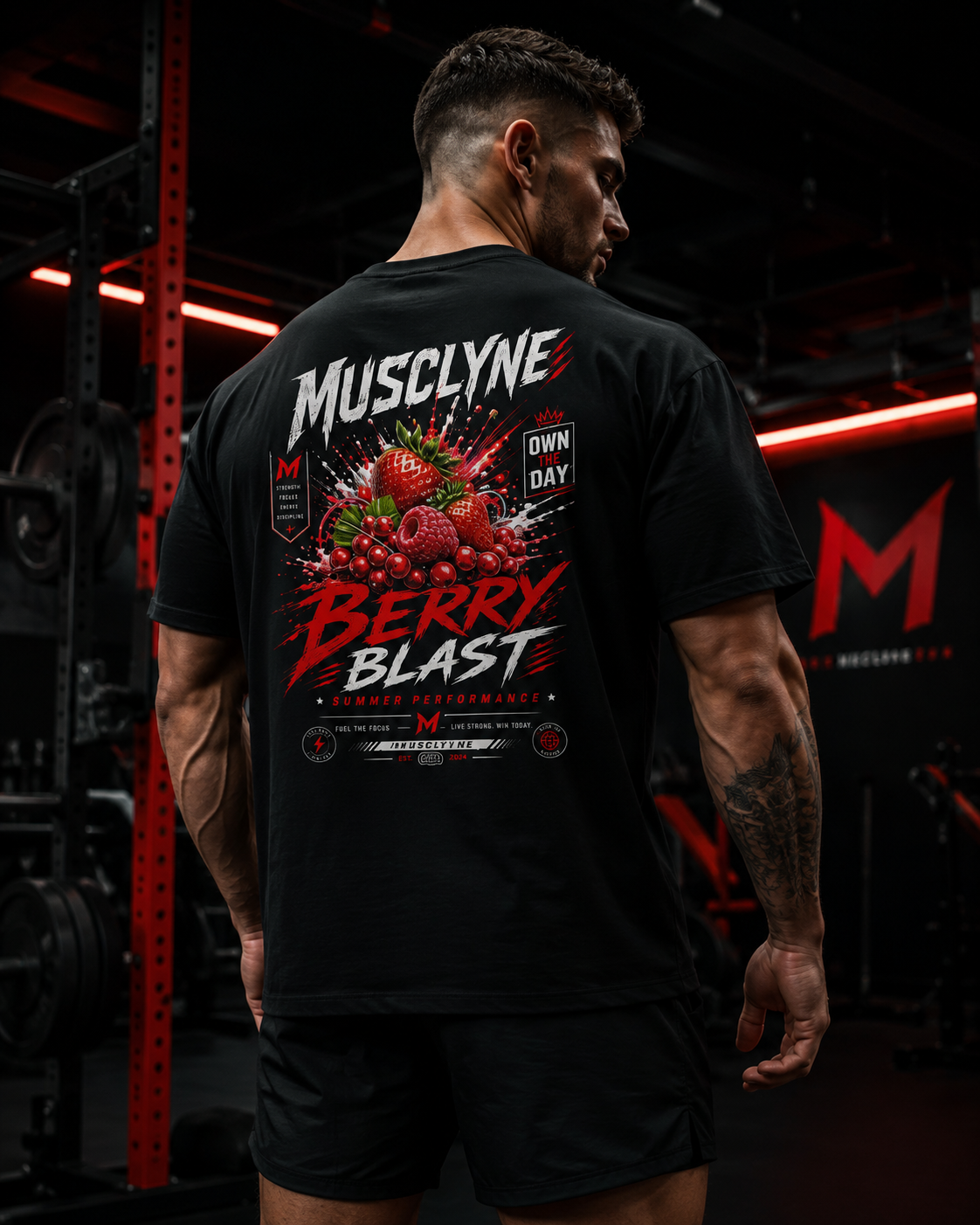 MUSCLYNE Berry Blast Unisex Bio-T-Shirt – Limitierte Sommer Auflage