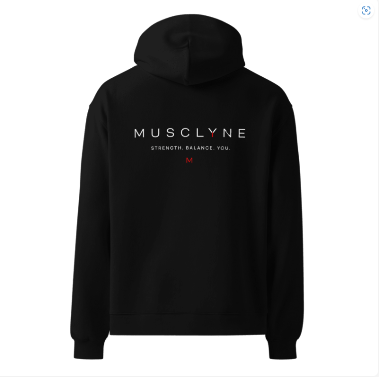 MUSCLYNE Oversized Hoodie – Street Gym Edition