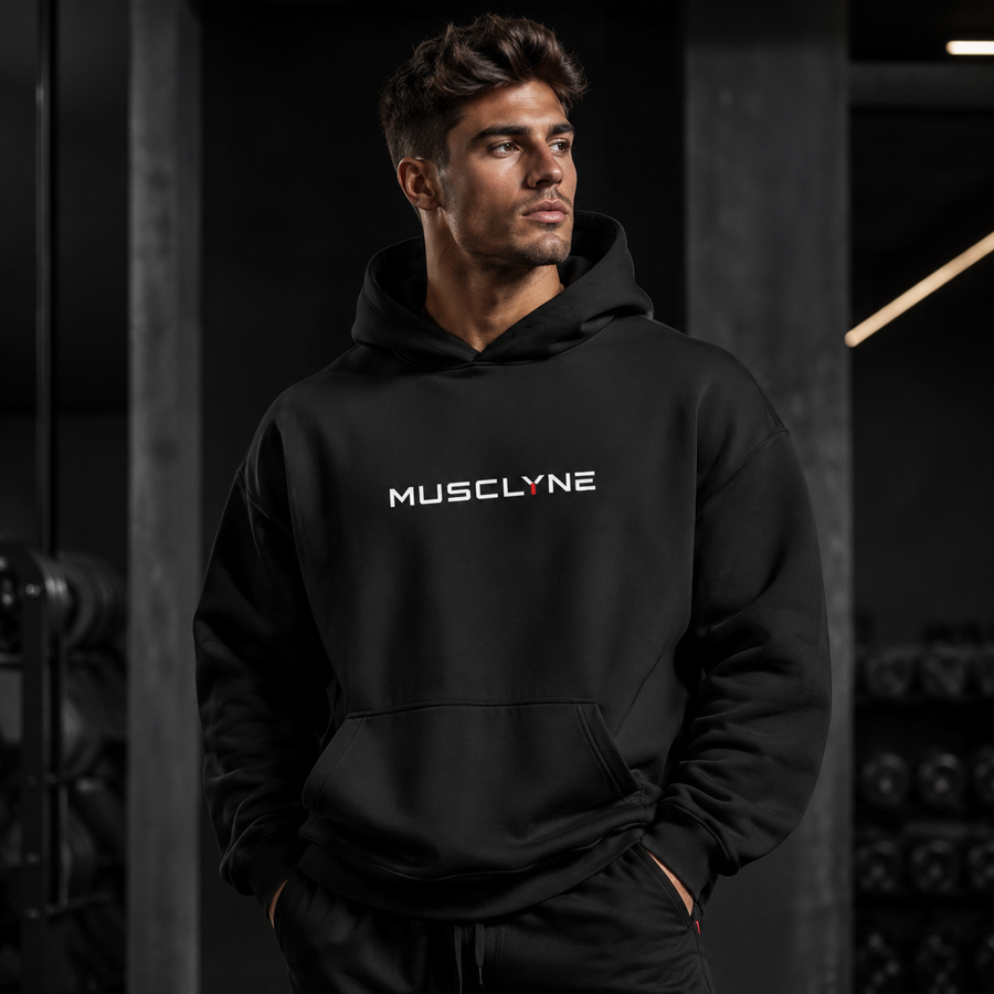 MUSCLYNE Oversized Hoodie – Street Gym Edition