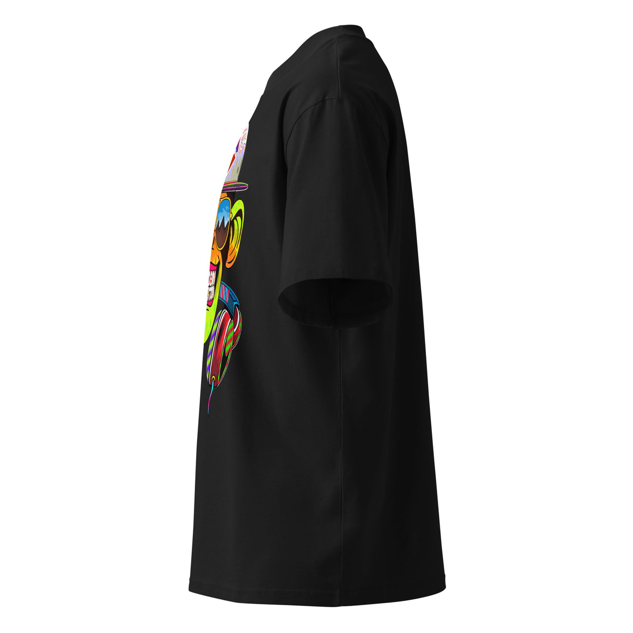 MUSCLYNE Oversized T-Shirt "Superstar Monkey" – Black