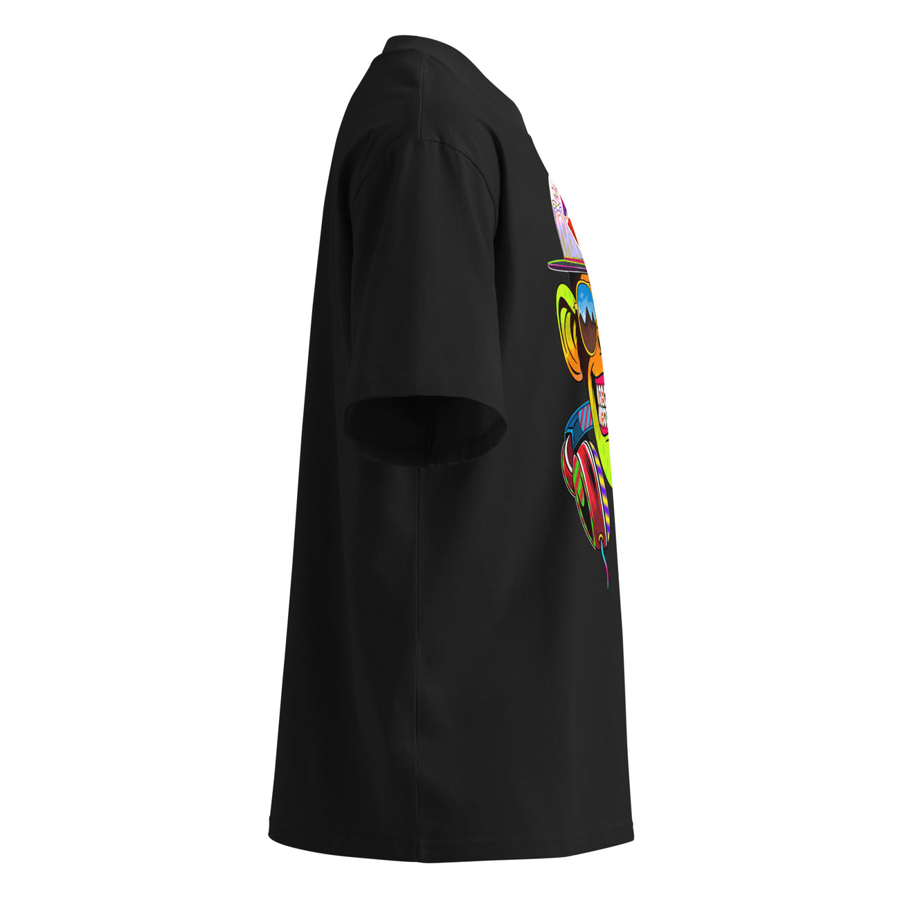 MUSCLYNE Oversized T-Shirt "Superstar Monkey" – Black