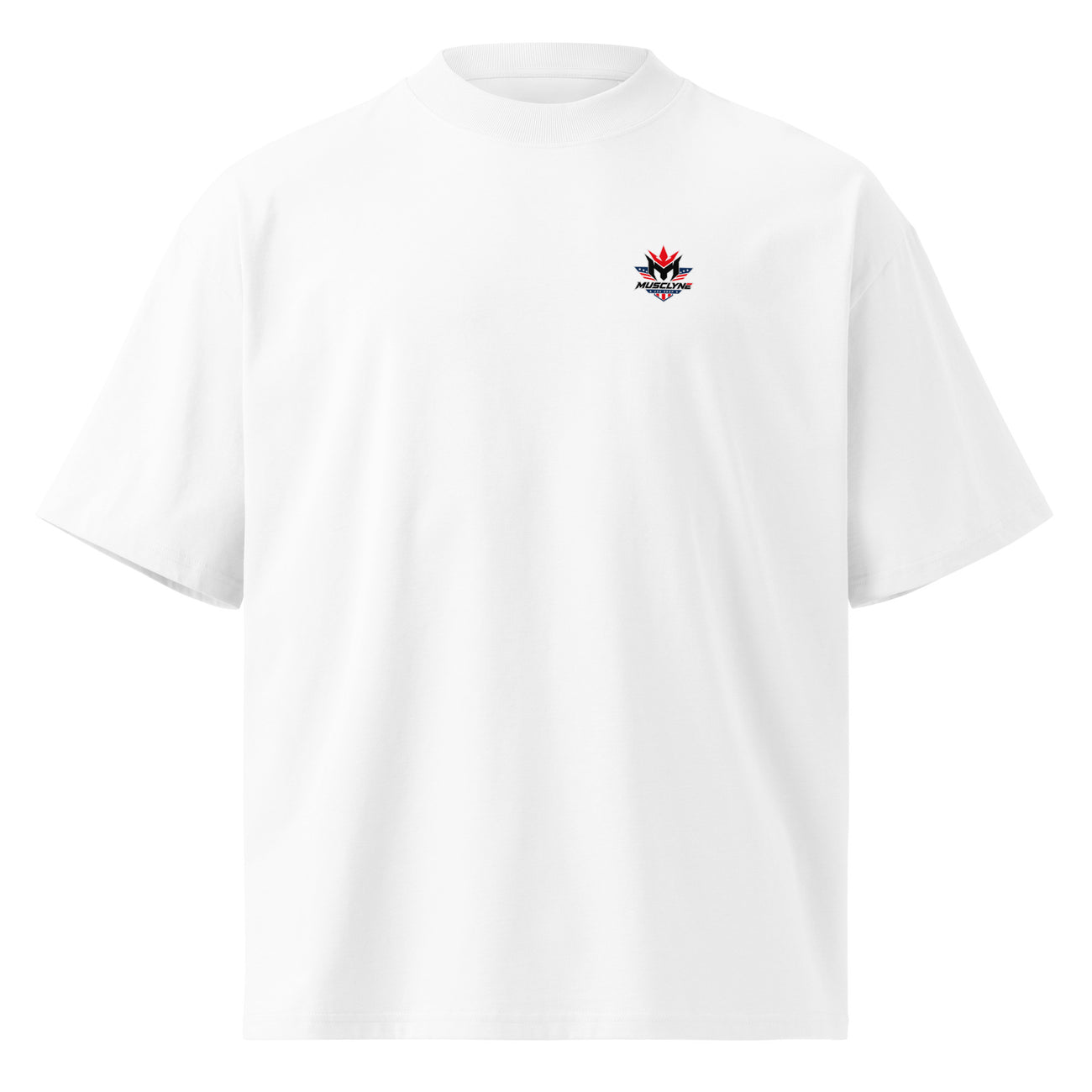 MUSCLYNE Oversized T-Shirt Streets to Sets, weiß – Vorderansicht